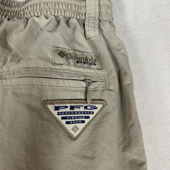 Columbia PFG Omni-Shade Convertible Pants Men's Medium Mesh Drawstring Hiking - Picture 7 of 16